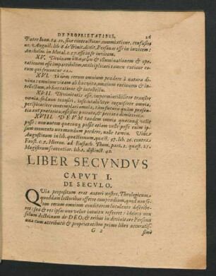 Caput I. De Seculo.
