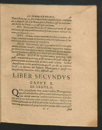 Caput I. De Seculo.
