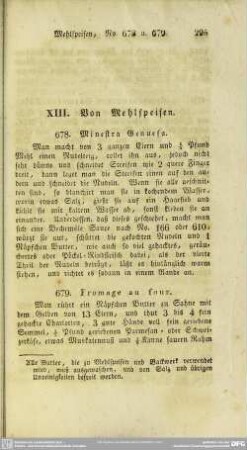 XIII. Von Mehlspeisen