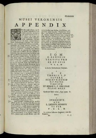 Musei Veronensis Appendix