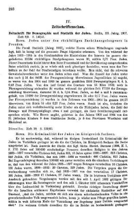 246-247, IV. Zeitschriftenschau