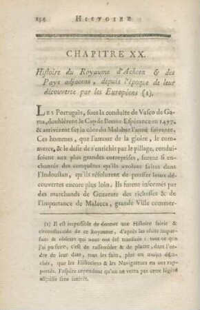 Chapitre XX. Histoire du Royaume d'Acheen & des pays adjacens ...