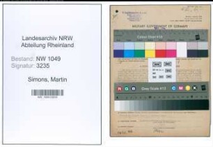 Entnazifizierung Martin Simons , geb. 24.02.1902 (Kraftfahrer)
