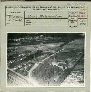Düsseldorf-Grafenberg, Maschinenfabrik Hohenzollern