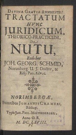 Tractatum Hvnc Juridicum , Theorico-Practicum, De Nutu