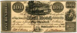 Geldschein, 100 Dollar, 30.3.1838