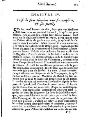 Prise du Sieur Isambert auec ses complices, ] son procez.