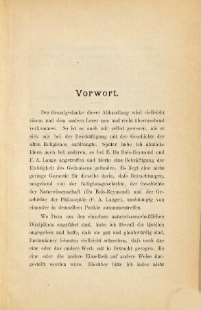 Die Naturwissenschaft in ihrem Schuldverhältnis zum Christentum : eine religionsgeschichtliche Skizze
