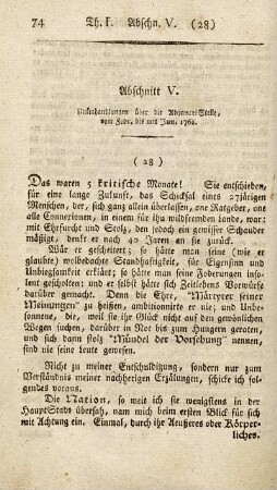 Abschnitt V. Unterhandlungen über die Adjunct-Stelle, vom Feb. bis Jun. 1762