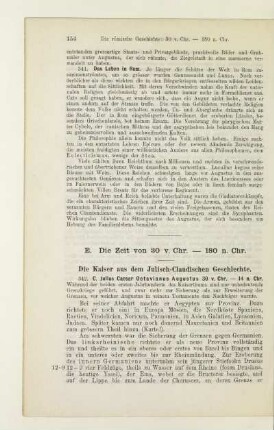 E. Die Zeit von 30 v. Chr. - 180 n. Chr.