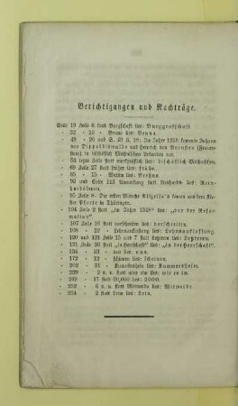 Berichtigungen und Nachträge