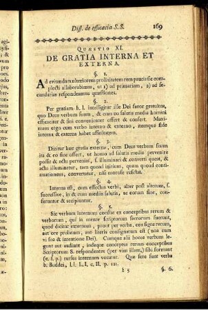 Quaestio. XI. De Gratia Interna Et Externa.