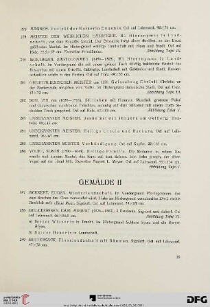 Gemälde II (Nr.287-415 ff.)