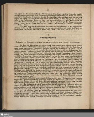 E. Stiftungsurkunden