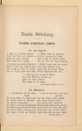 Lesestücke verschiedenen Inhalts