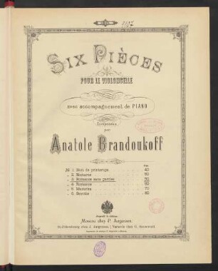No. 3: Romance sans paroles