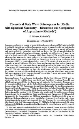 Theoretical body wave seismograms for media with spherical symmetry - discussion and comparison of approximate methods