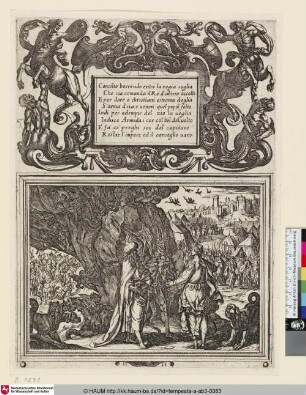 [Illustration zu Torquato Tasso, Gerusalemme liberata, vierter Gesang; Jerusalem delivered, Canto IV; Das befreite Jerusalem, vierter Gesang]
