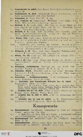 Kunstgewerbe (Nr. 690-704)