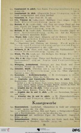 Kunstgewerbe (Nr. 690-704)