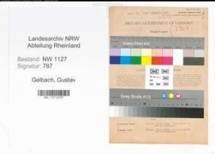 Entnazifizierung Gustav Gelbach , geb. 10.07.1898 (Lehrer)