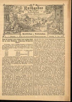 9.1899: Ratgeber für Landwirtschaft, Gartenbau und Hauswesen