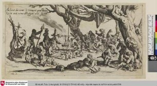 [Les Bohémiens: La halte: Les apprêts du festin; Fahrendes Volk: Fest im Freien]