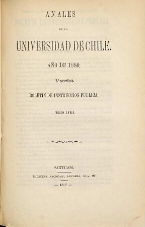 Anales de la Universidad de Chile : memorias científicas y literarias. 58. 1880