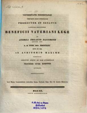 Meieri Commentationis ... de Andocidis quae vulgo fertur contra Alcibiadem oratione, Commentatio sexta. Particula nona