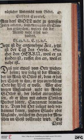 Eilftes Capitel