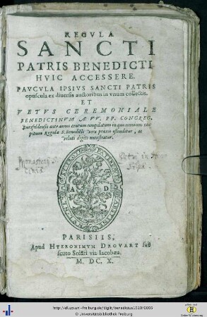 Regvla Sancti Patris Benedicti