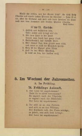 5. Im Wechsel der Jahreszeiten