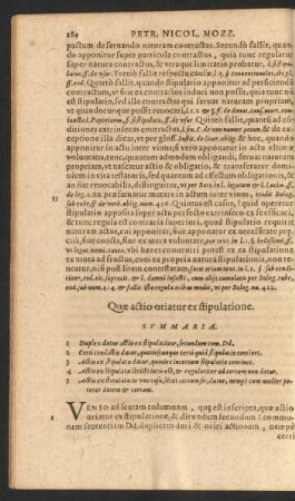Quae actio oriatur ex stipulatione.