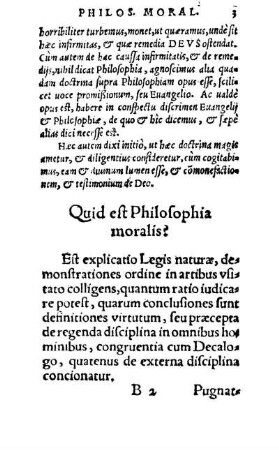 Quid est Philosophia moralis?