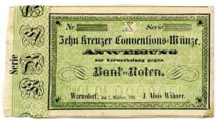 10 Kreuzer Conventions-Münze
