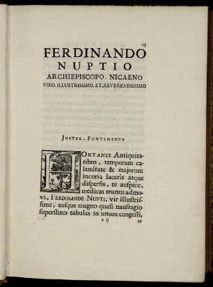 Ferdinando Nuptio Archiepiscopo Nicaeno ...