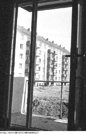 Dresden Striesen. Bau, Januar 1958 - Januar 1959