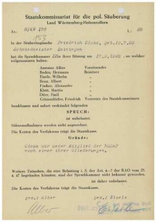 Class, Friedrich