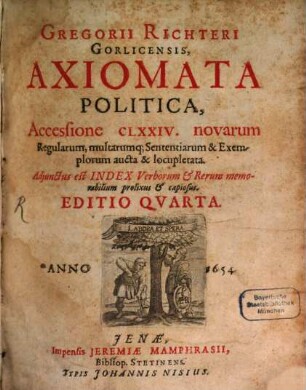 Axiomata politica