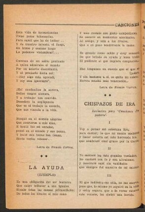 Chispazos de ira : Exclusivo para "Canciones populares"