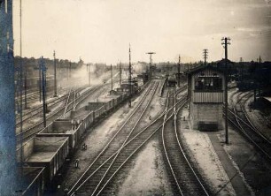 Privatalbum mit Karlsruher Motiven. Güterbahnhof