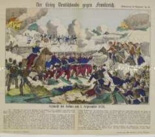 Die Schlacht bei Sedan am 1.9.1870 - Bilderbogen (Nr. 20 der Serie "Der Krieg Deutschlands gegen Frankreich")