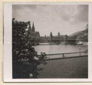 Köln, Rhein mit Dom und Hohenzollernbrücke
