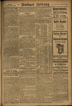 Zweite Ausgabe vom Samstag, den 02. Februar 1924.