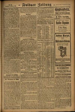 Zweite Ausgabe vom Samstag, den 02. Februar 1924.