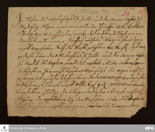 Urteil im Prozess der Glauchaschen Anstalten und der Armenkasse zu Halle gegen die Erben Carl Anton Philipps v. Münchhausen, übersendet von Christoph Andreas Schubart.