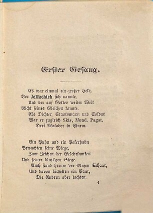 Jellacsichiade : Heldengedicht in 5 Gesängen