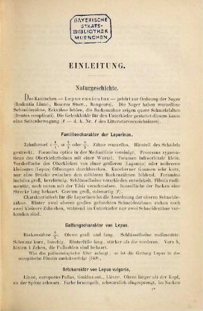 Die Anatomie des Kaninchens in topographischer und operativer Rücksicht