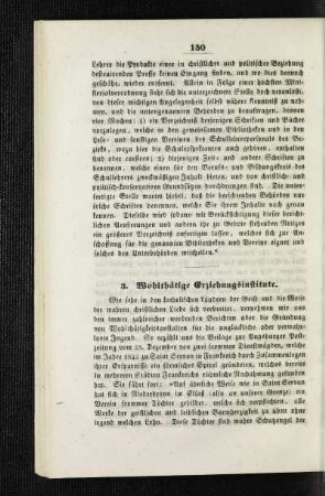 Wohlthätige Erziehungsinstitute