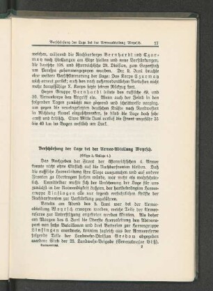 Verschärfung der Lage bei der Armee-Abteilung Woyrsch.